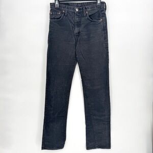 Replay Blue Jeans Womens‎ Black Wash Corduroy Straight Leg Denim Jeans Size 28